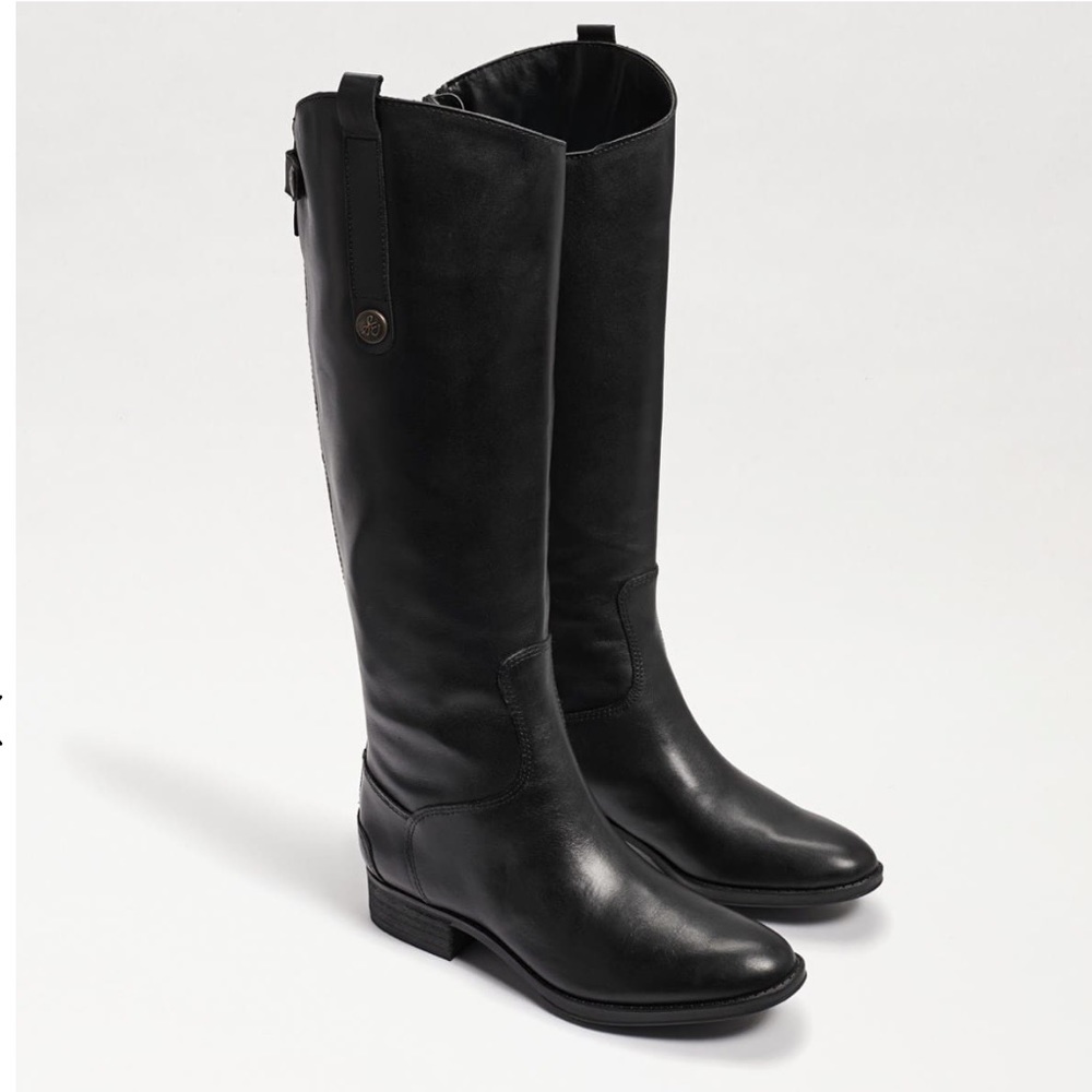 SAM EDELMAN PENNY2 WIDE CALF LEATHER RIDING BOOT NWT SIZE 10 WIDE